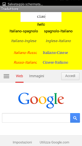 Traduttore Multilingua+Google