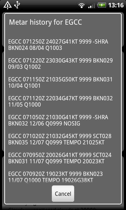 AirReport Pro - METAR &amp; TAF Screen 3