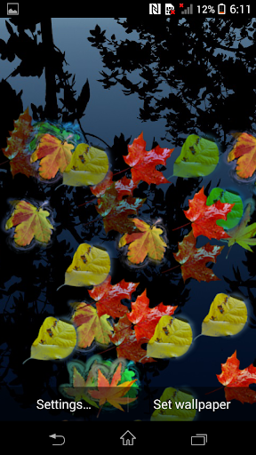 Floating Leaf Live Wallpaper