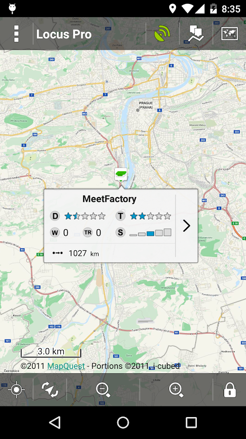    Locus - addon GeoGet Database- screenshot  