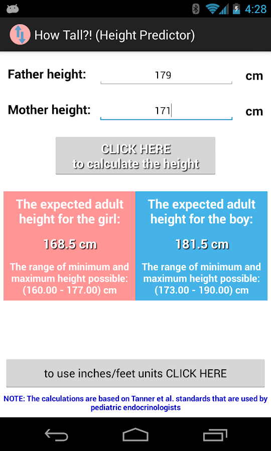 height predictor - DriverLayer Search Engine