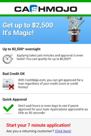 【免費財經App】CashMojo Fast Easy Payday Loan-APP點子