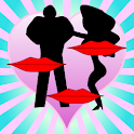 Juego de la botella, a besar! logo