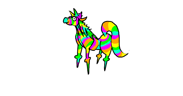 rainbow horse