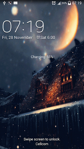 Falling snow live wallpaper