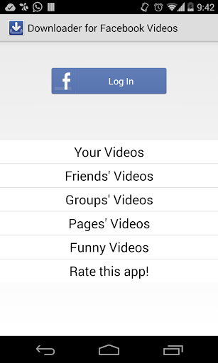 Downloader for Facebook Videos