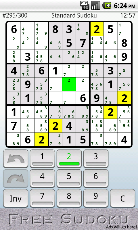 Android application SuFreeDoku screenshort