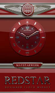 Free Download Clock Widget Red Star APK