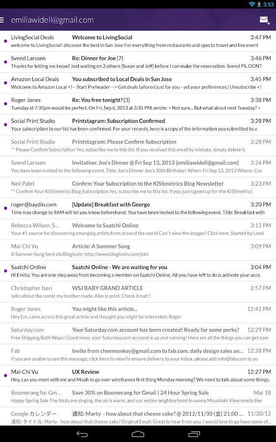    Email App for Gmail & Exchange- screenshot  