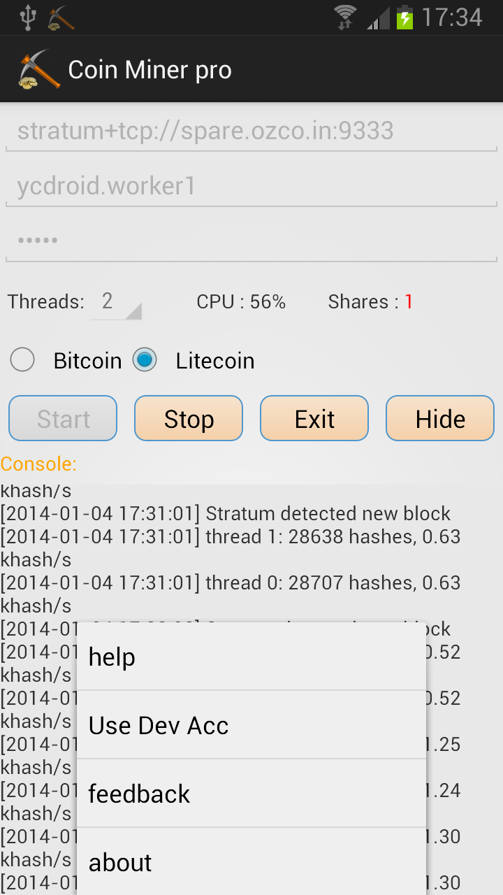 Coin Miner pro Screen 2