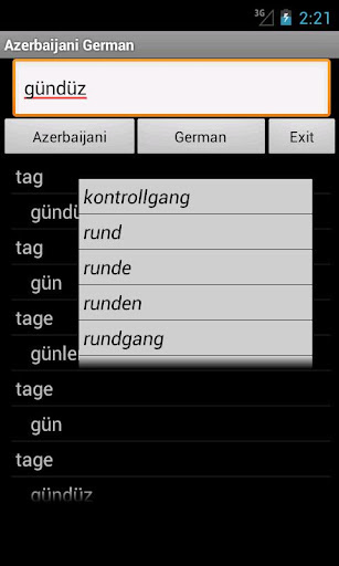 Azerbaijani German Dictionary