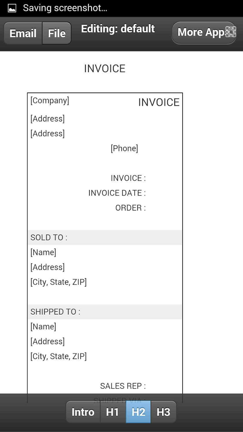 Invoices Suite Screen 3