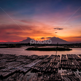 misty sunset by Tri Kurniawan - Landscapes Sunsets & Sunrises