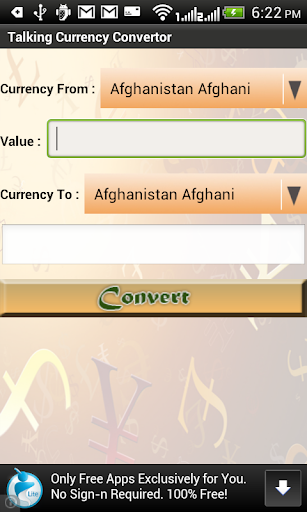 Talking Currency Converter