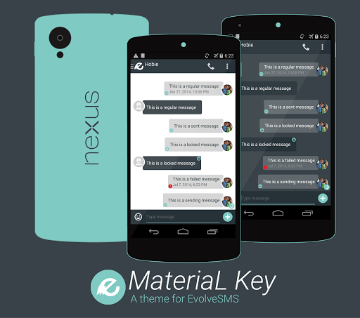 EvolveSMS Theme- MateriaL Key