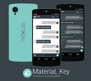 Free EvolveSMS Theme- MateriaL Key APK for Android