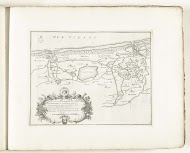 Kaart van de Vlaamse kust tussen Duinkerke en Nieuwpoort, ca. 1702