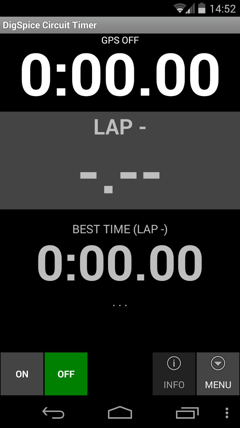 DigSpice Circuit Timer Screen 1