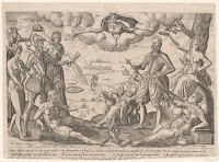 Zinneprent op de hertog van Alva en de prins van Oranje