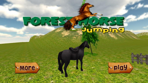 Forest Horse Jumping