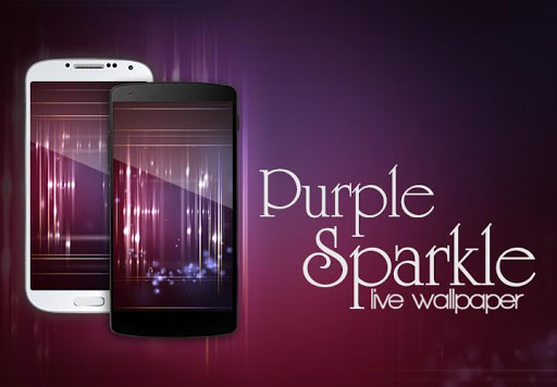 【免費個人化App】Purple Sparkle Live Wallpaper-APP點子