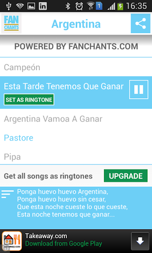 Argentina World Cup 2014 Songs