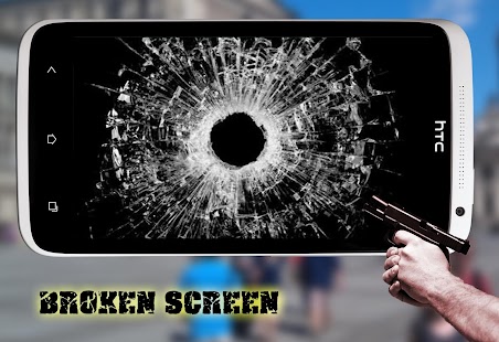 Broken Screen Gun Shooting