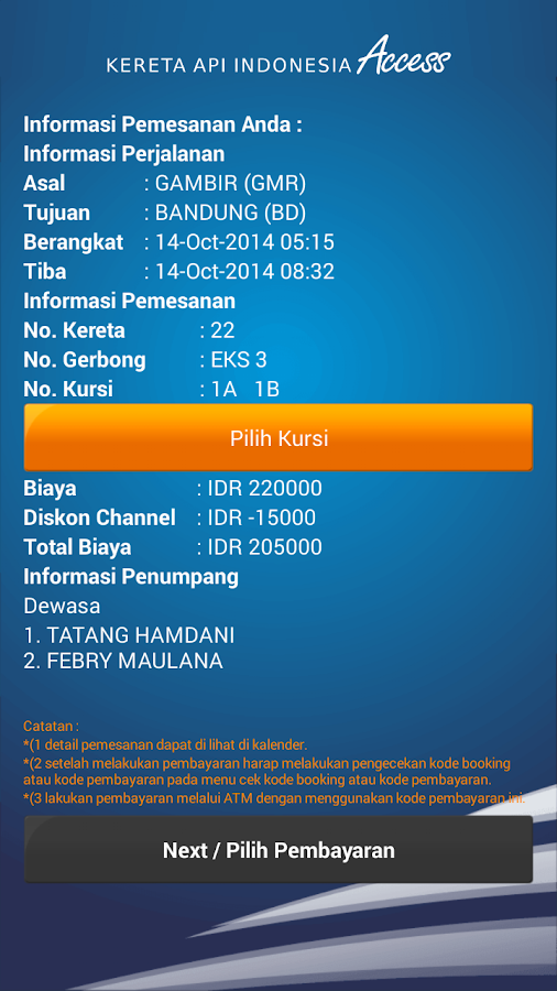    Kereta Api Indonesia Access- screenshot  
