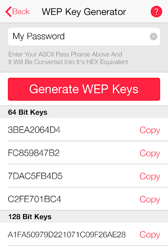 WEP Secure Pro - WEP Keygen