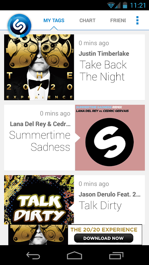 Shazam Encore - screenshot