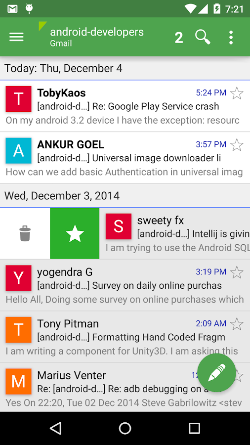 Aqua Mail - email app - screenshot