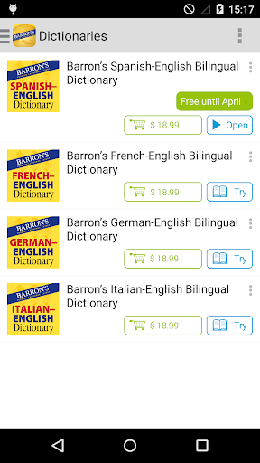 Barrons Bilingual Dictionaries