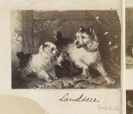 Fotoreproductie van een schilderij van Edwin Henry Landseer