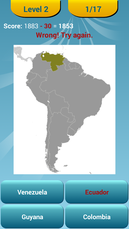 World Map Quiz Game