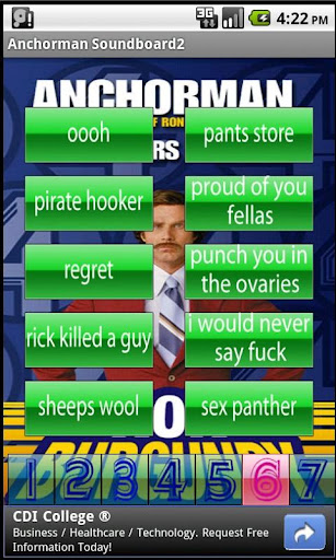 Anchorman Soundboard Android app Screenshot 3