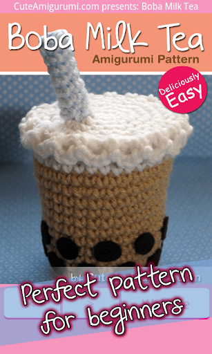 Boba Milk Tea Crochet Pattern