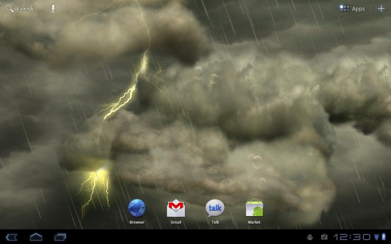 Thunderstorm Live Wallpaper - screenshot