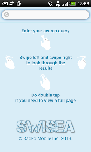 SwiSea Mobile Search App