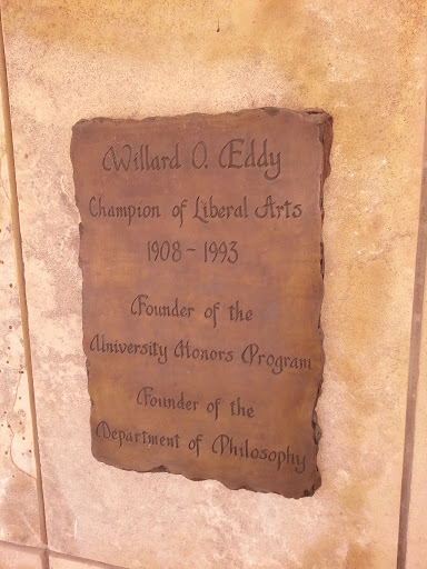 Willard O. Eddy Memorial Plaque