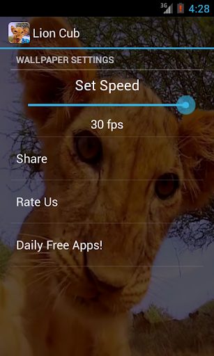【免費個人化App】Lion cub live wallpaper 3D-APP點子