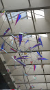 Paper Plane Chaos Sculpture