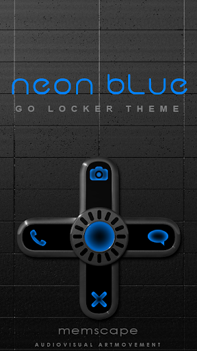 GO Locker NEON BLUE Theme