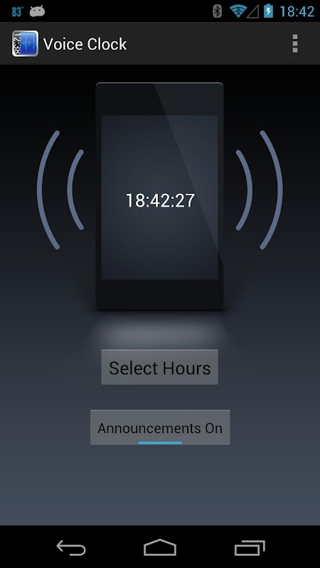 Voice clock. Voice clock