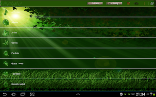 Poweramp Skin Green Jungle APK 螢幕截圖圖片 #9