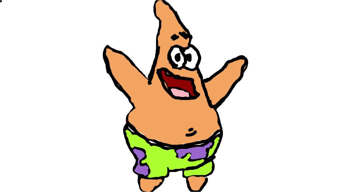 patrick star drawing