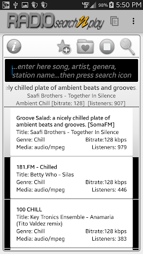 RADIO search n play