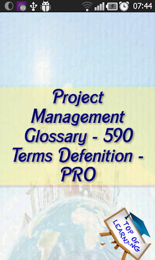 Project Management Glossary