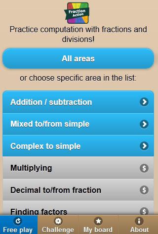 Fraction Action