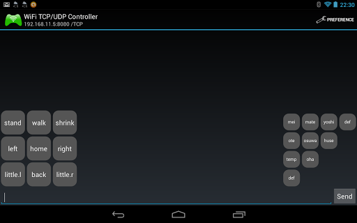 WiFi TCP UDP Controller