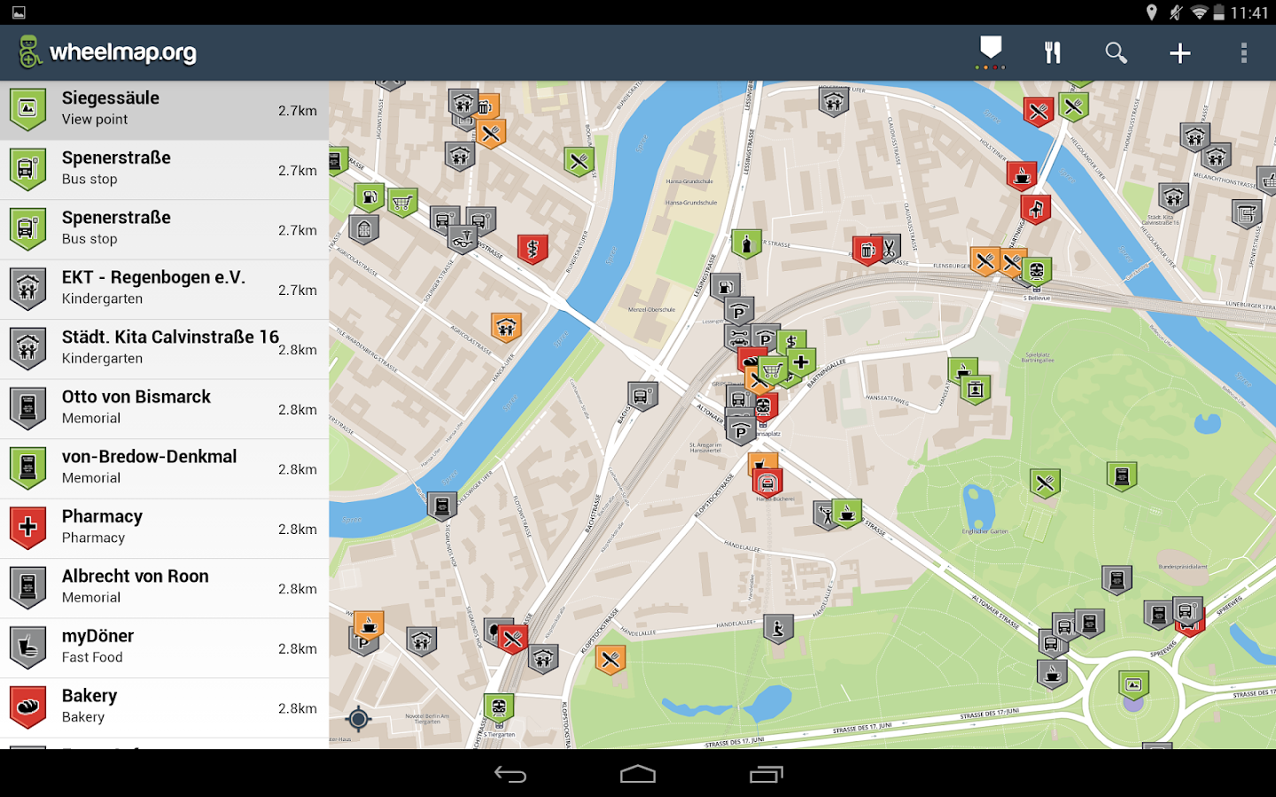 Android org 2. Wheelmap.org.